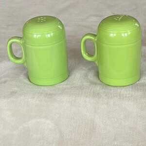 Vintage Fiesta, Fiestaware - Range Top Salt and Pepper, Chartreuse - Post 1986